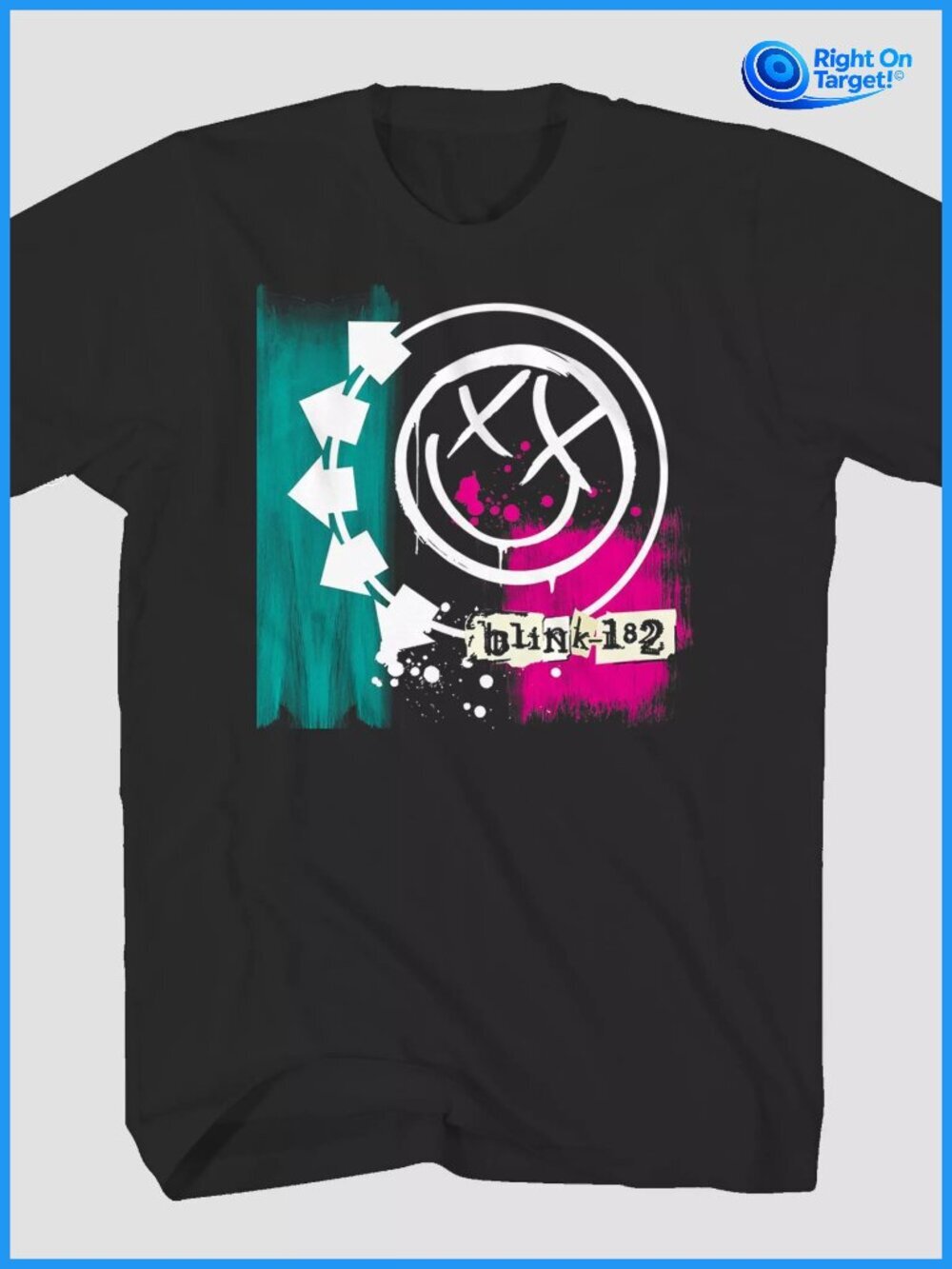 XL - Mens Blink-182 Short Sleeve Graphic T-Shirt - Black